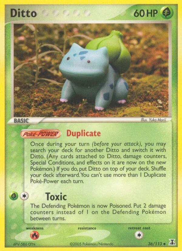 EX Delta Species 영어판 Ditto 36 카드 앞면