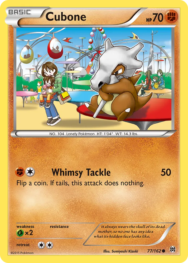 XY—BREAKthrough 英語版 Cubone 77 カード表面