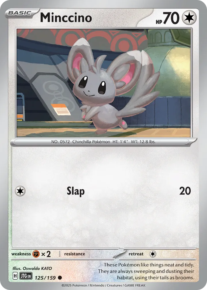 Scarlet & Violet—Journey Together 영어판 Minccino 125 카드 앞면