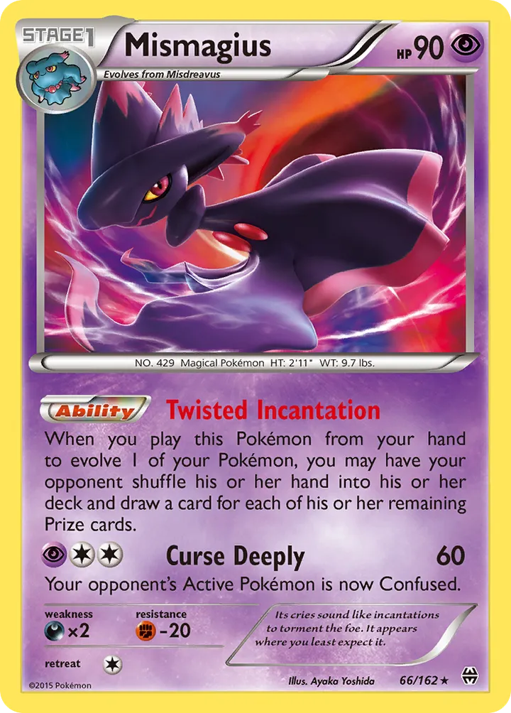 XY—BREAKthrough 영어판 Mismagius 66 카드 앞면