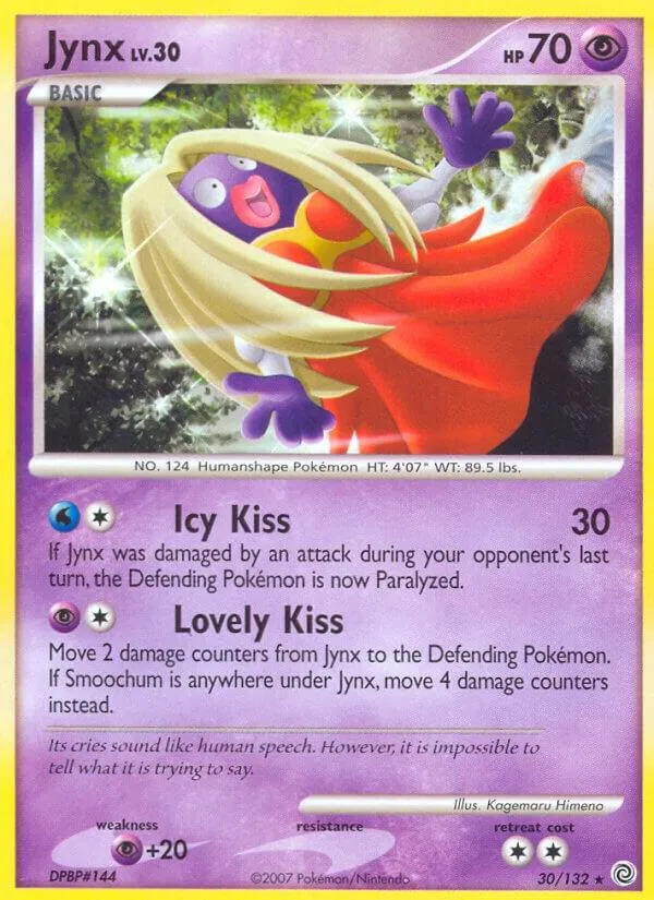 Diamond & Pearl—Secret Wonders 영어판 Jynx 30 카드 앞면