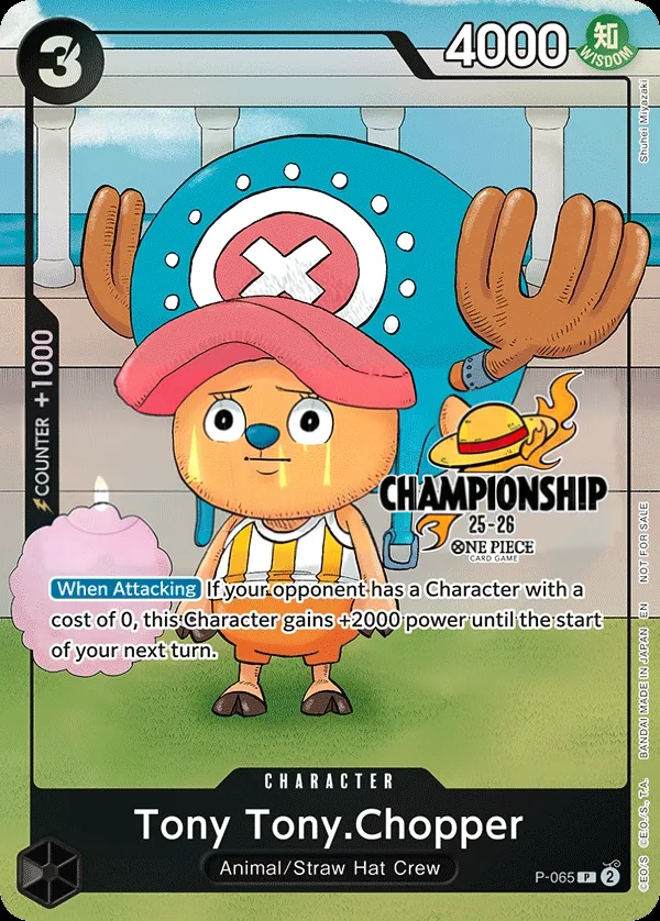 Promotion Cards 英語版 Tony Tony.Chopper P-065 · パラレル 2 カード表面