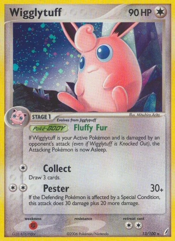EX Crystal Guardians 英語版 Wigglytuff 13 カード表面