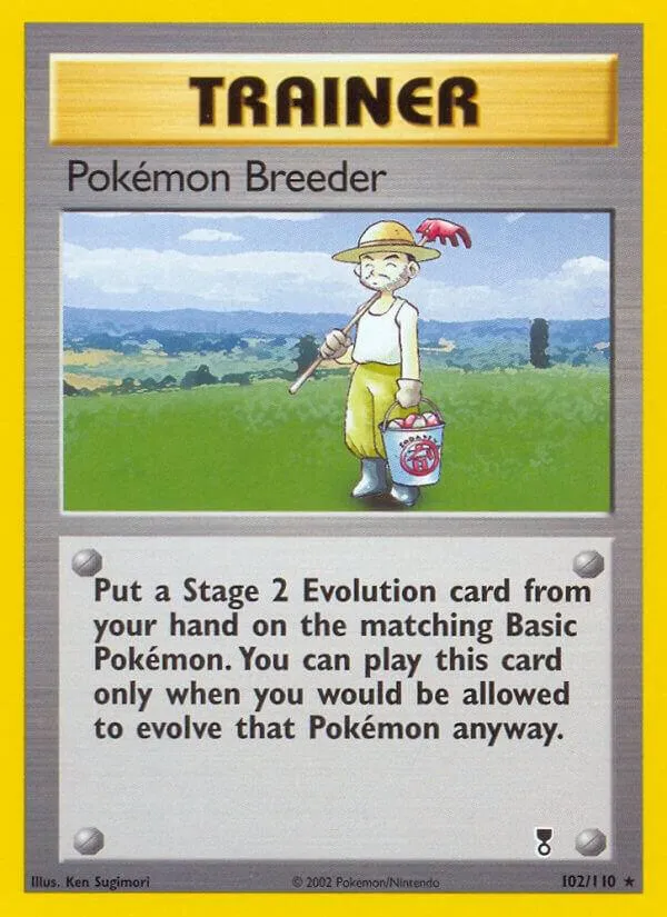Legendary Collection 英語版 Pokémon Breeder 102 カード表面