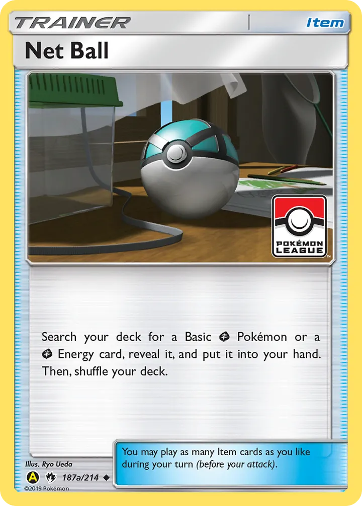 Sun & Moon—Lost Thunder 영어판 Net Ball 187a 카드 앞면