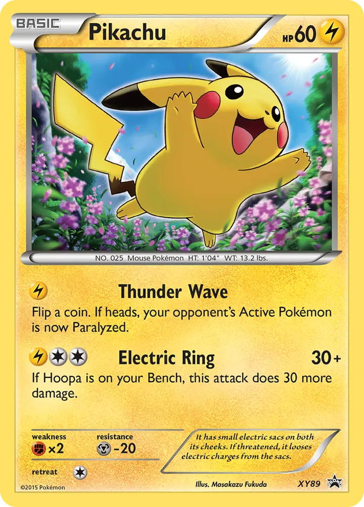 XY Black Star Promos 英語版 Pikachu XY89 カード表面