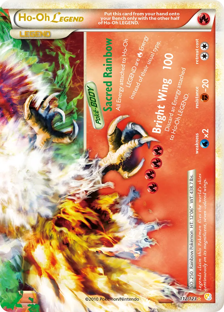 HeartGold & SoulSilver 英語版 Ho-Oh LEGEND 112 カード表面
