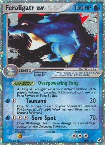 Feraligatr ex 103 $154.99