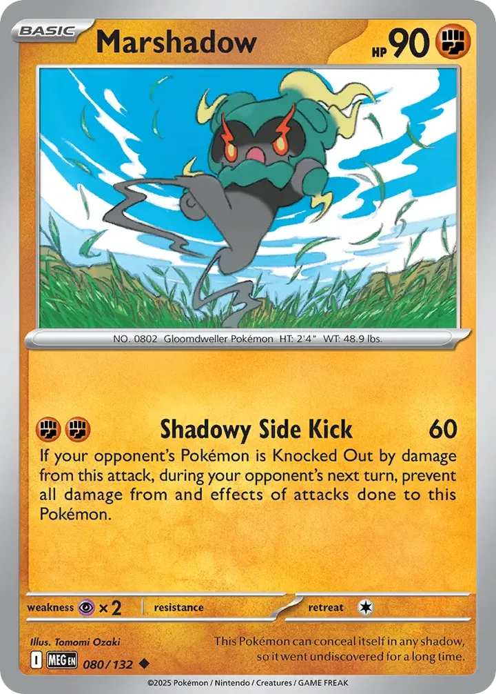 Front of Marshadow 80, Mega Evolution English