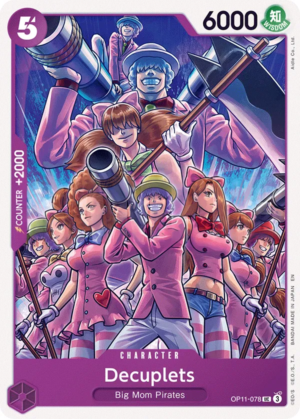 Front of Decuplets OP11-078, A Fist of Divine Speed English