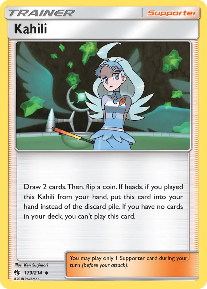 Sun & Moon—Lost Thunder 英語版 Kahili 179 カード表面