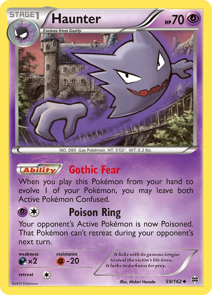 XY—BREAKthrough 英語版 Haunter 59 カード表面