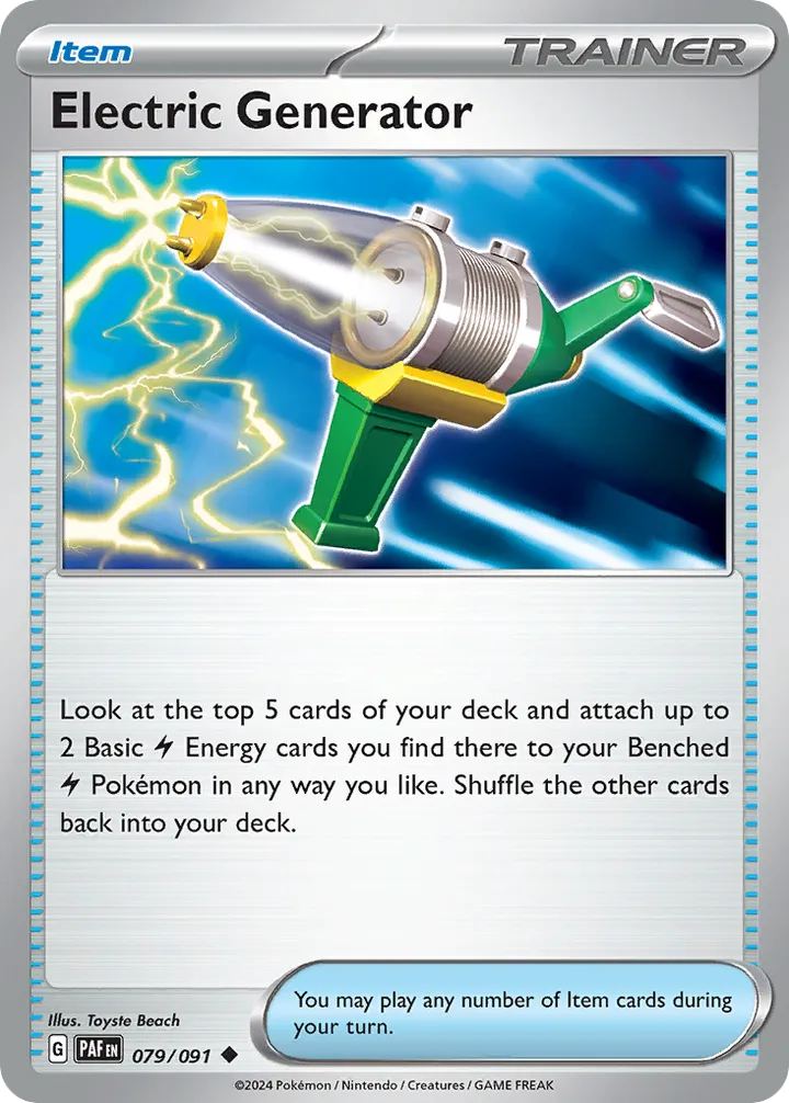 Front of Electric Generator 79, Scarlet & Violet—Paldean Fates English
