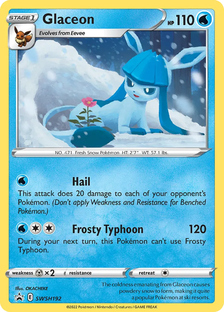 SWSH Black Star Promos 英語版 Glaceon SWSH192 カード表面