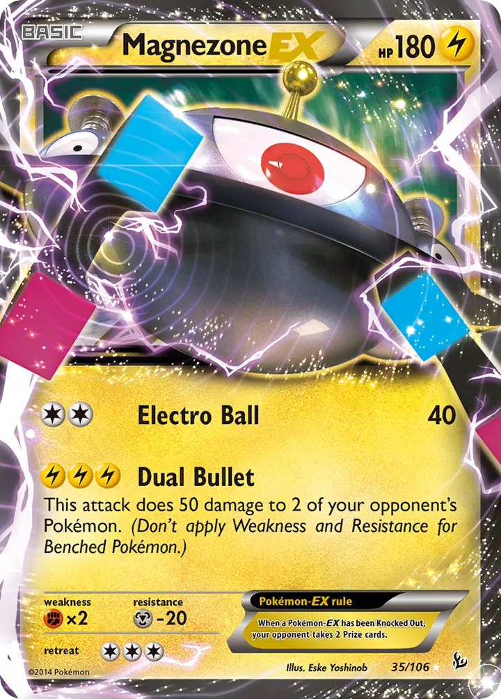 XY—Flashfire 英語版 Magnezone-EX 35 カード表面