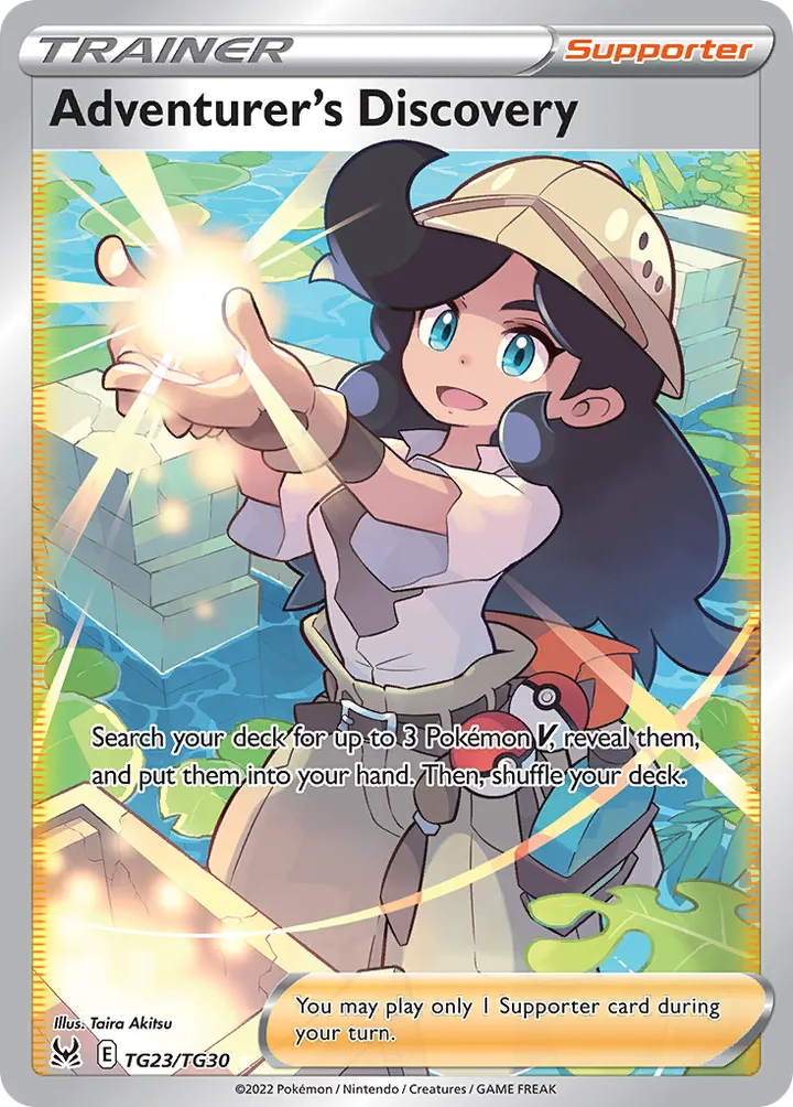 Sword & Shield—Lost Origin 영어판 Adventurer's Discovery TG23 카드 앞면