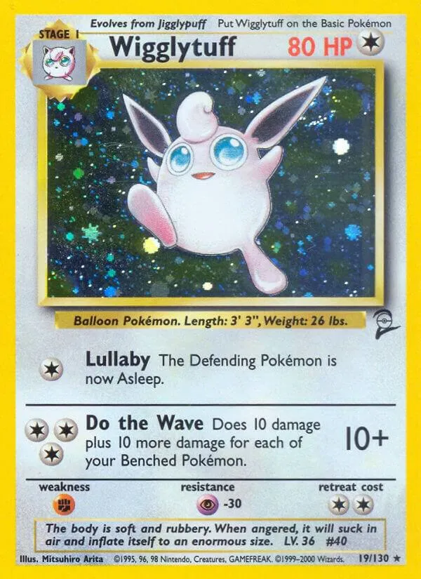 Base Set 2 영어판 Wigglytuff 19 카드 앞면