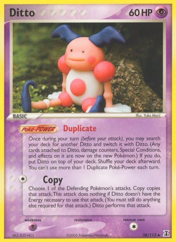 EX Delta Species 英語版 Ditto 38 カード表面
