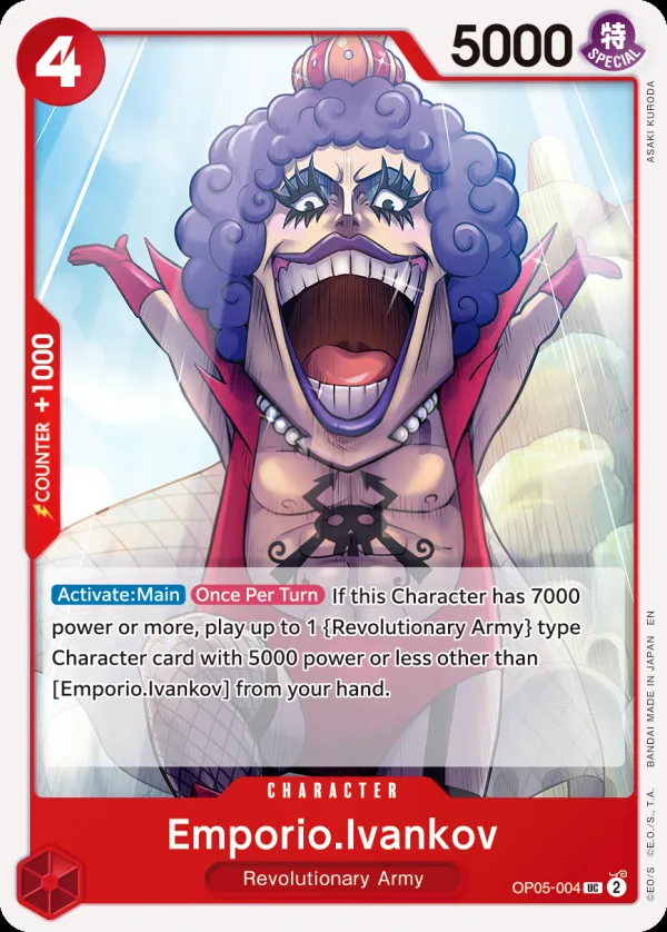 Awakening of the New Era 英語版 Emporio.Ivankov OP05-004 · 再録 カード表面