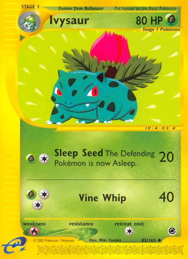 Expedition Base Set 英語版 Ivysaur 82 カード表面