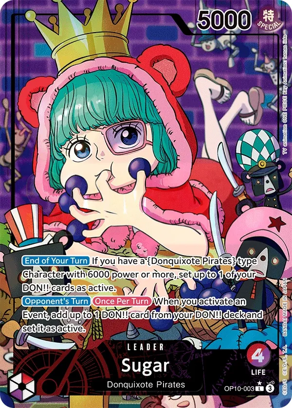 Royal Blood 英語版 Sugar OP10-003 · パラレル カード表面