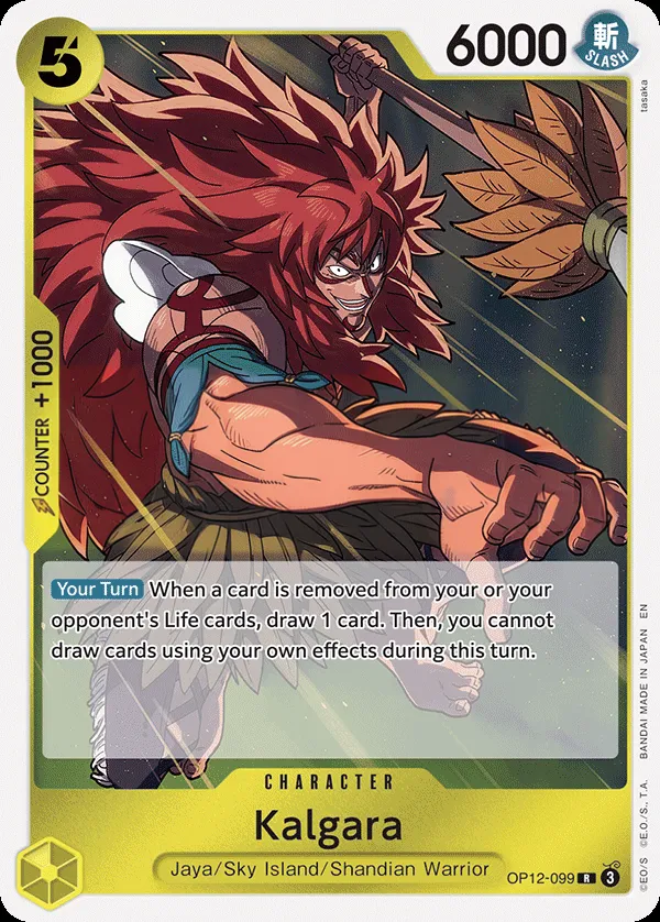 Legacy of the Master 영어판 Kalgara OP12-099 카드 앞면