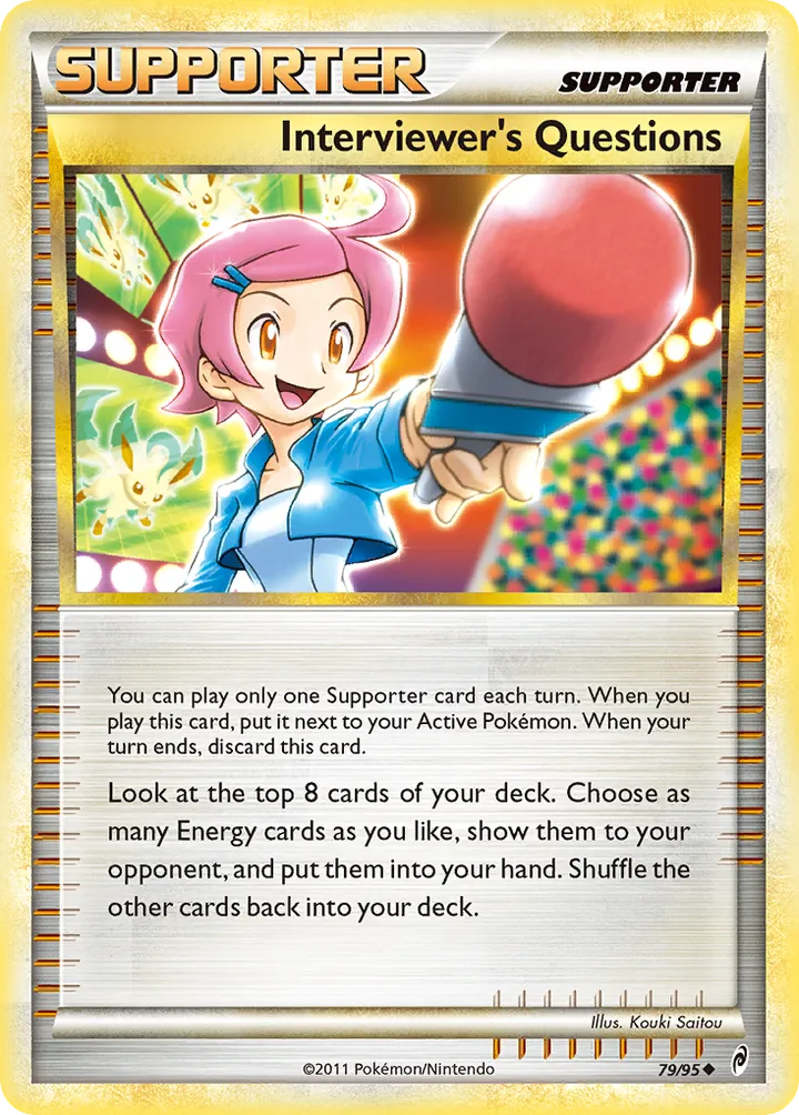 Pokémon TCG: Call of Legends 영어판 Interviewer's Questions 79 카드 앞면