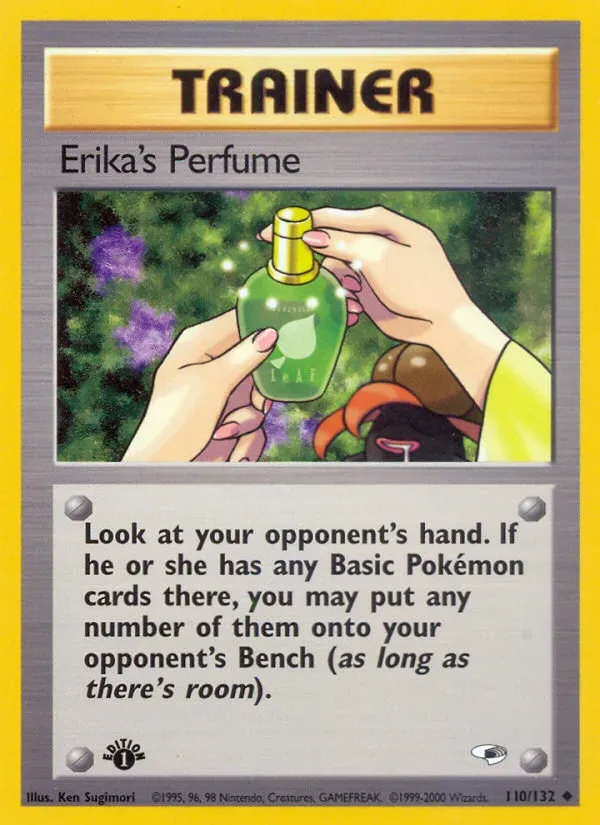 Gym Heroes 영어판 Erika's Perfume 110 카드 앞면