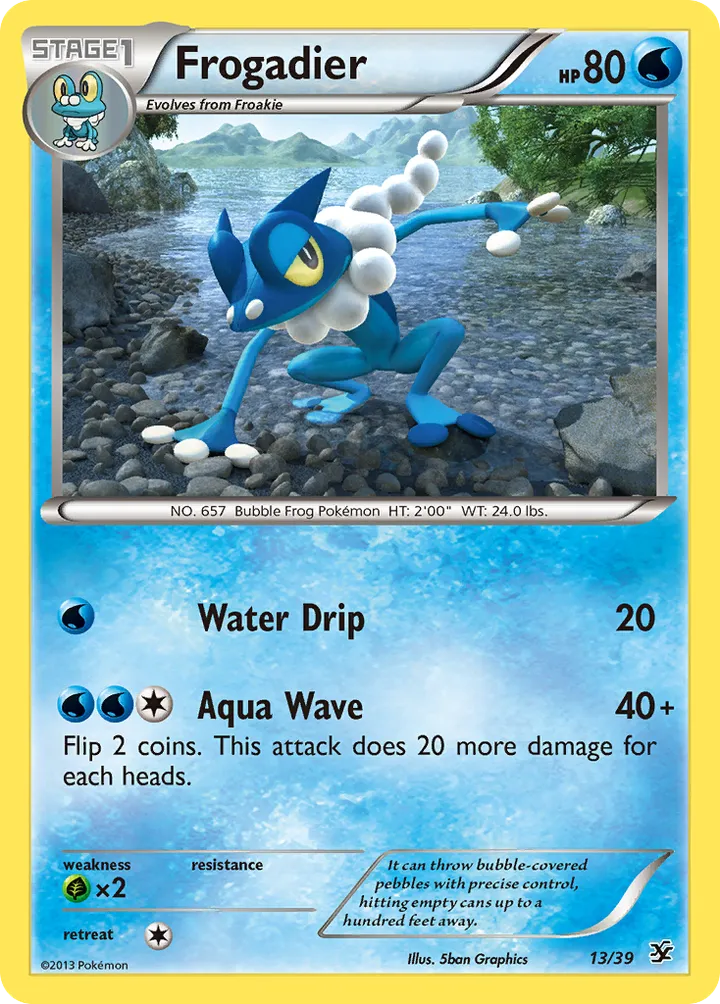 Kalos Starter Set 英語版 Frogadier 13 カード表面