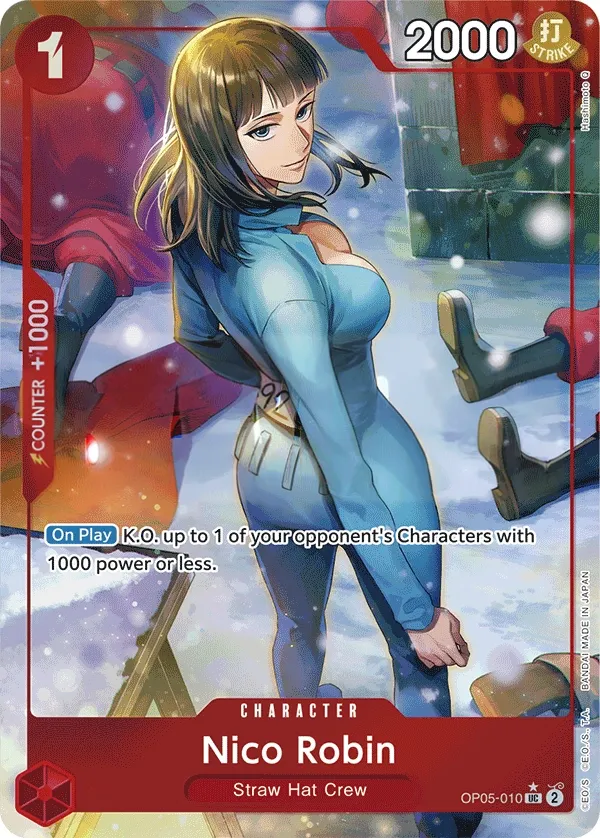 Awakening of the New Era 영어판 Nico Robin OP05-010 · 패럴렐 3 카드 앞면