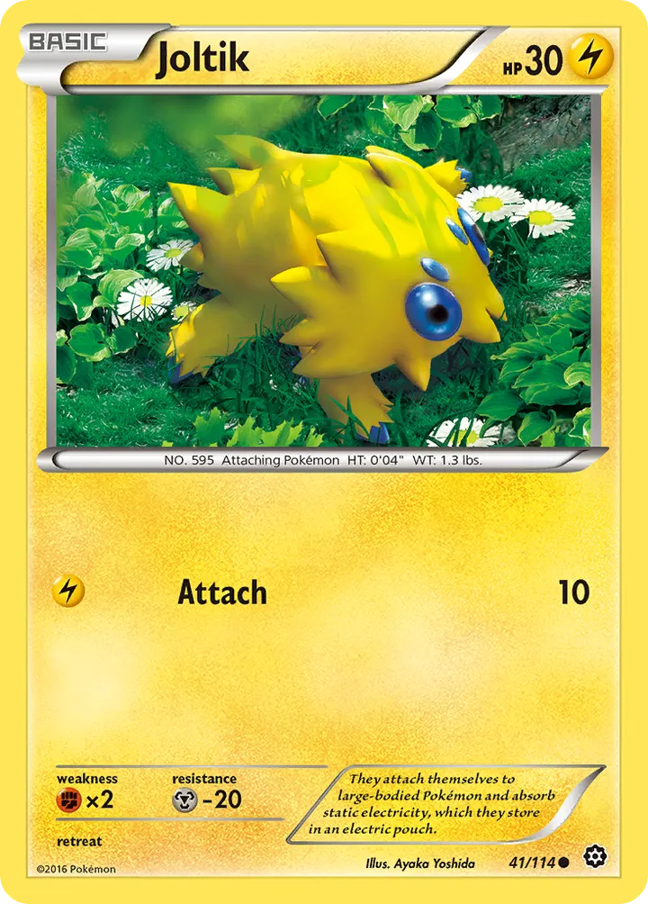 XY—Steam Siege 영어판 Joltik 41 카드 앞면