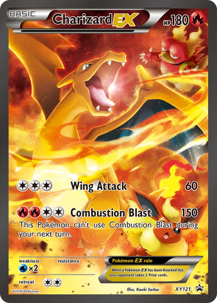 XY Black Star Promos 英語版 Charizard-EX XY121 カード表面