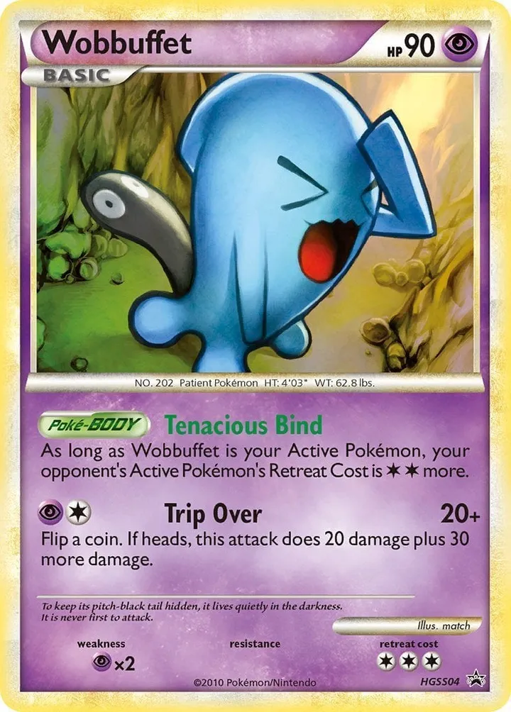 HGSS Black Star Promos 英語版 Wobbuffet HGSS04 カード表面