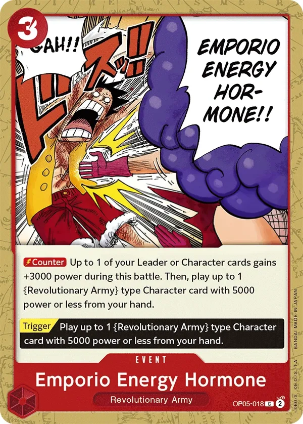 Awakening of the New Era 英語版 Emporio Energy Hormone OP05-018 カード表面