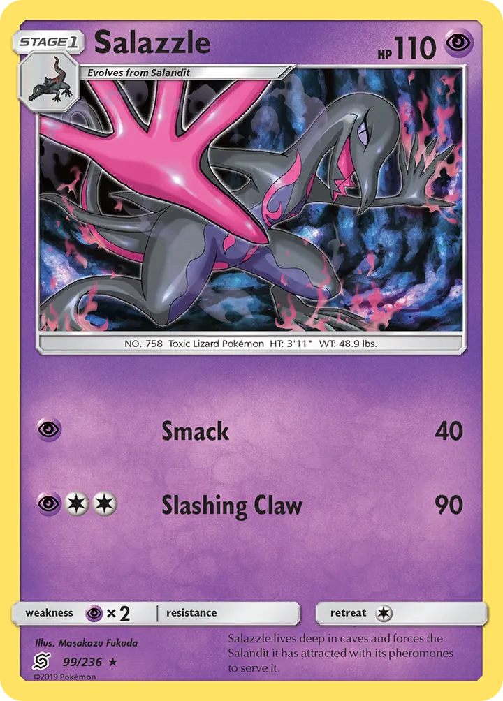 Sun & Moon—Unified Minds 英語版 Salazzle 99 カード表面
