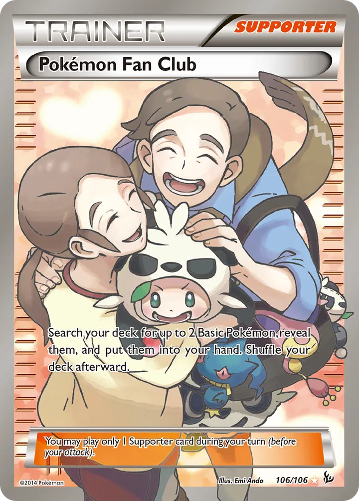 XY—Flashfire 英語版 Pokémon Fan Club 106 カード表面