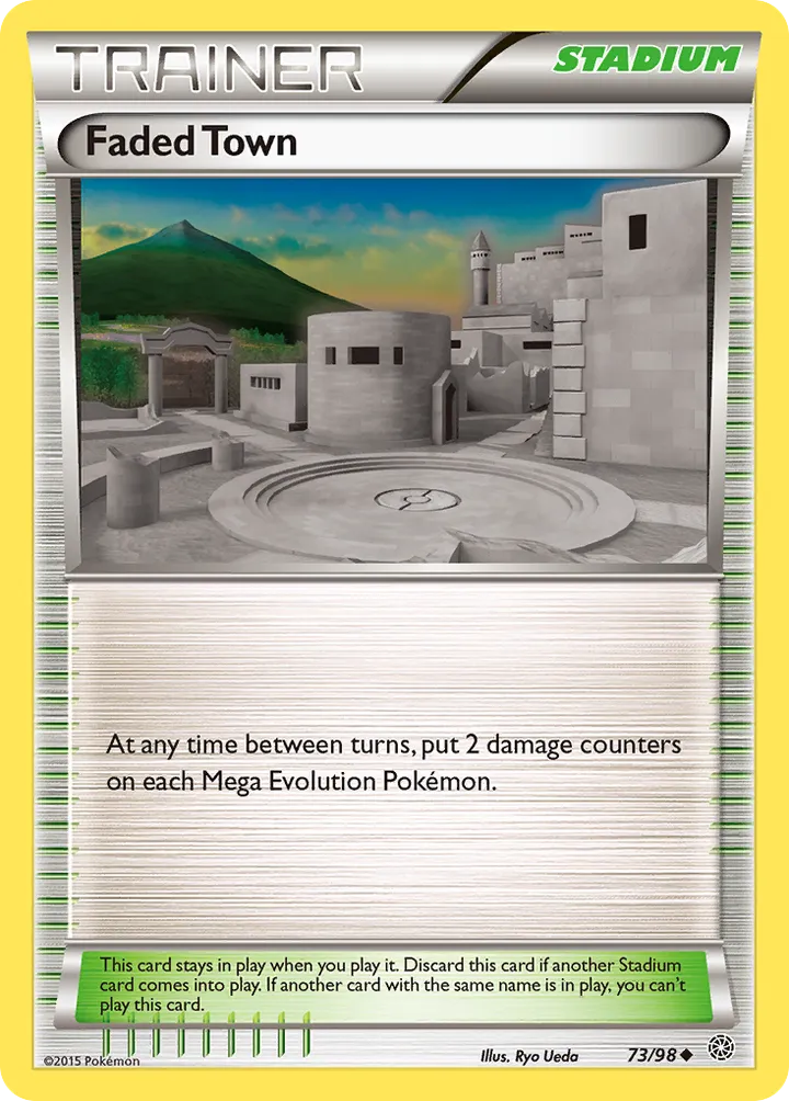 XY—Ancient Origins 英語版 Faded Town 73 カード表面