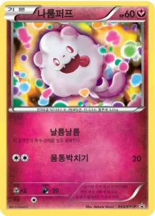 XY 프로모 카드 韓国語版 나룸퍼프 43 カード表面