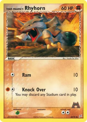 Team Magma's Rhyhorn 68 $0.56