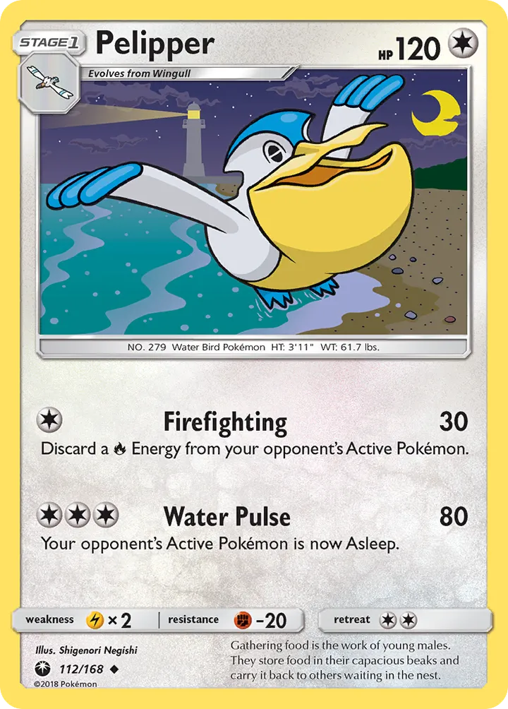 Sun & Moon—Celestial Storm 영어판 Pelipper 112 카드 앞면