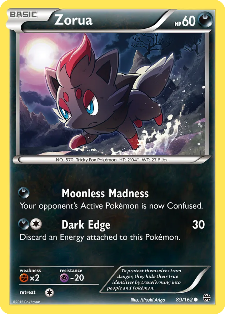 XY—BREAKthrough 英語版 Zorua 89 カード表面