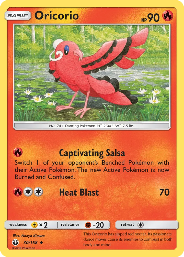 Sun & Moon—Celestial Storm 영어판 Oricorio 30 카드 앞면
