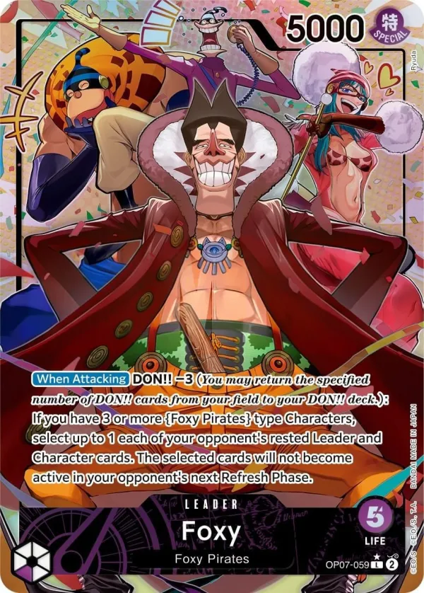 500 Years in the Future 영어판 Foxy OP07-059 · 패럴렐 카드 앞면