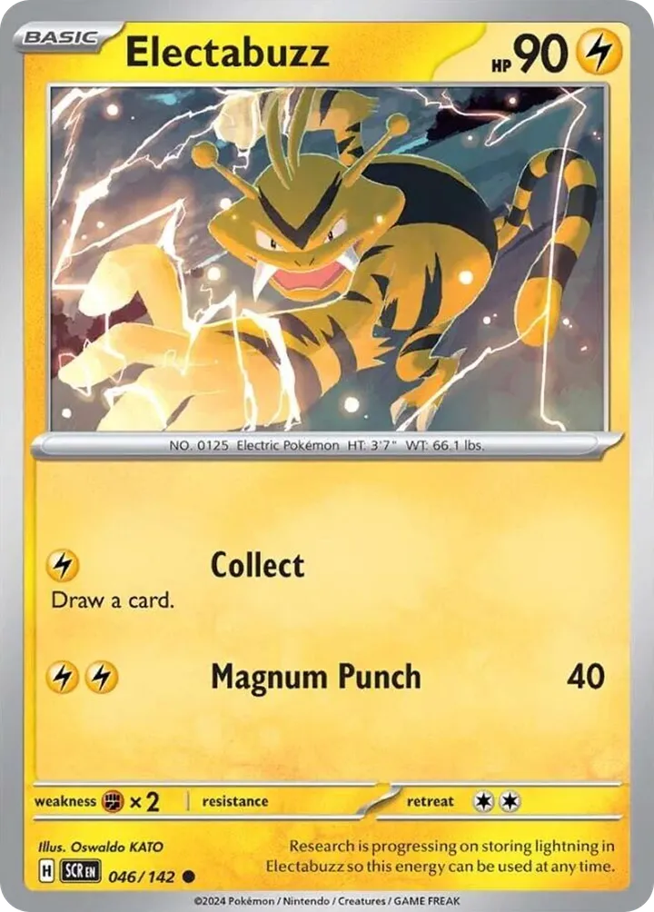 Scarlet & Violet—Stellar Crown 영어판 Electabuzz 46 카드 앞면
