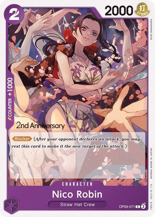 Emperors in the New World 영어판 Nico Robin OP09-071 · 기념 대회 카드 앞면