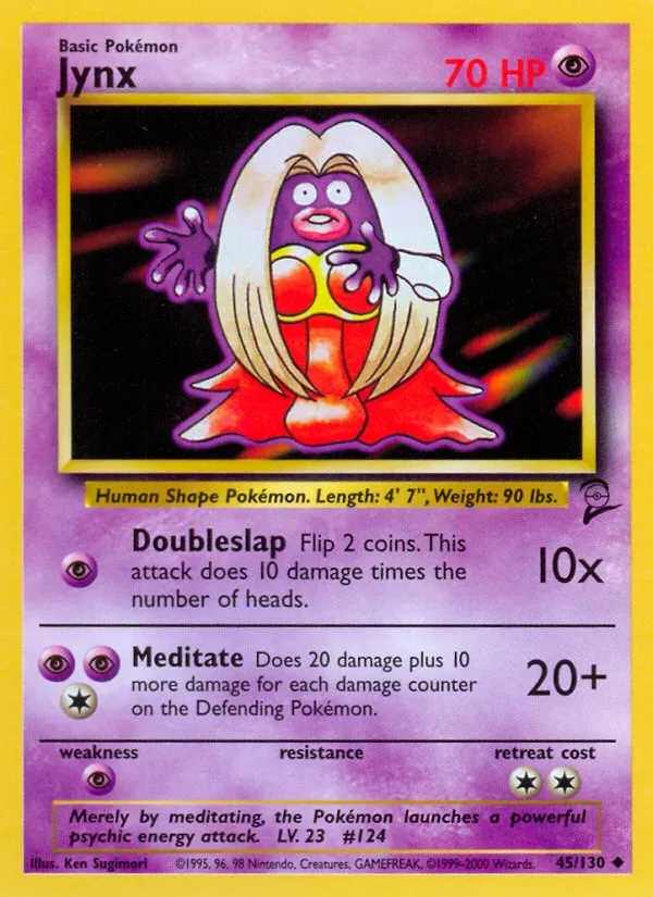 Base Set 2 영어판 Jynx 45 카드 앞면