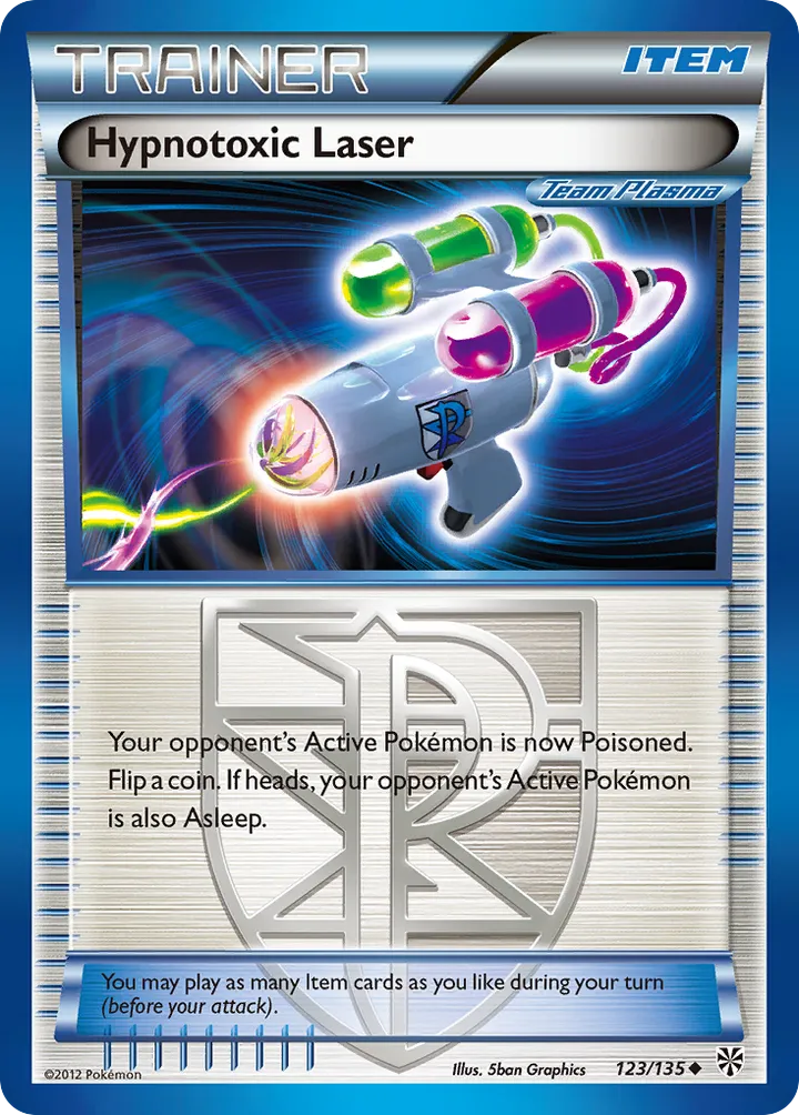 Black & White—Plasma Storm 영어판 Hypnotoxic Laser 123 카드 앞면