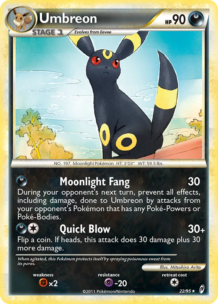 Pokémon TCG: Call of Legends 영어판 Umbreon 22 카드 앞면