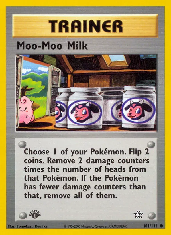 Neo Genesis 영어판 Moo-Moo Milk 101 카드 앞면