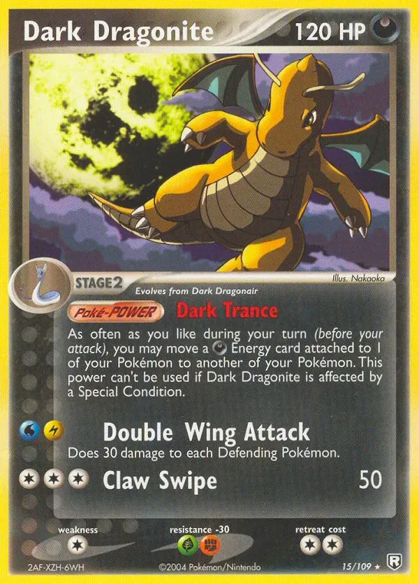 EX Team Rocket Returns 英語版 Dark Dragonite 15 カード表面